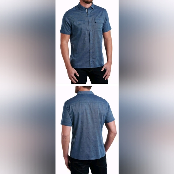 Kuhl Mens Large Shirt Thrive Short Sleeve Button Up WITH TAGS - Picture 3 of 16